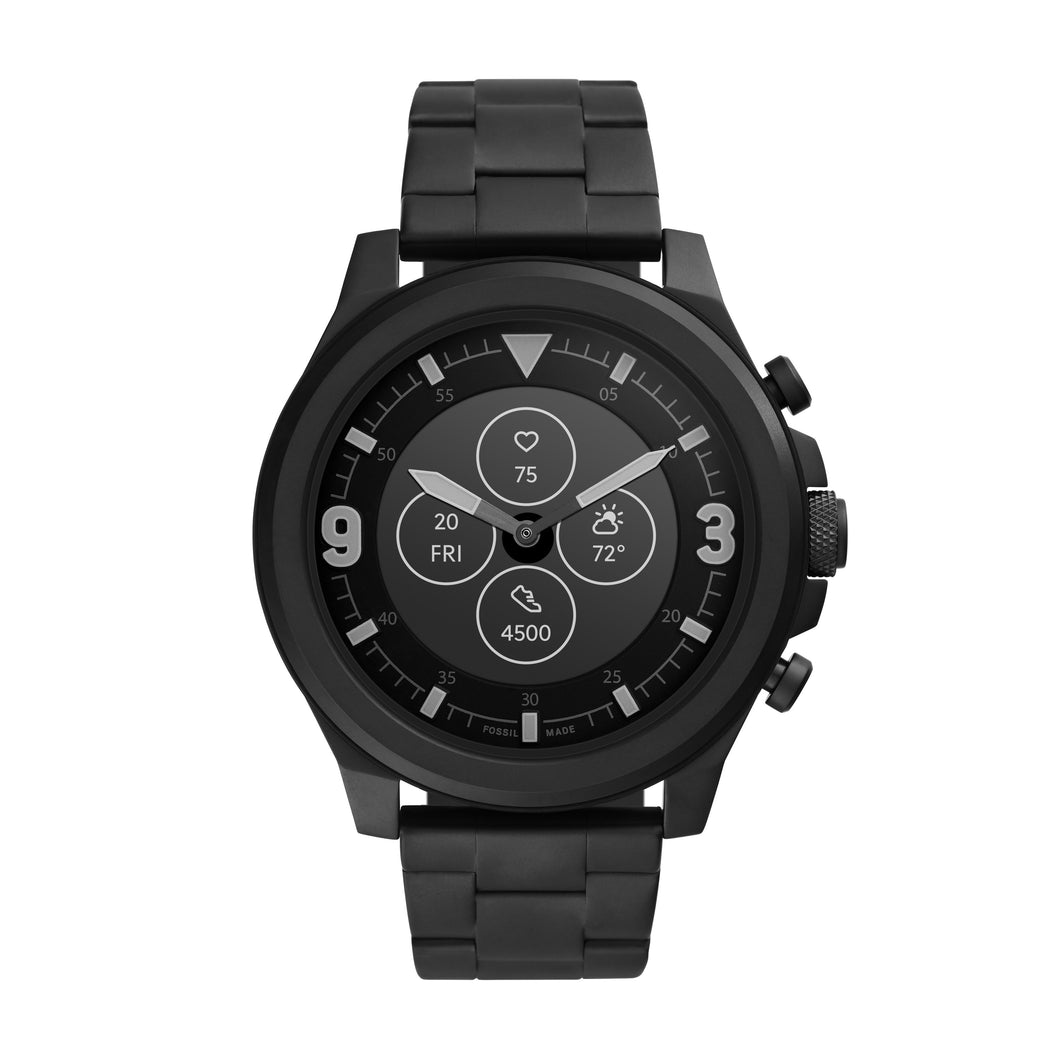 Hybrid Smartwatch HR Latitude Black Stainless Steel