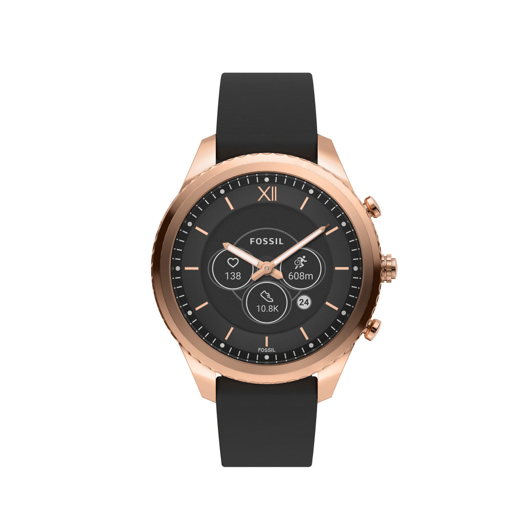 Stella Gen 6 Hybrid Smartwatch Black Leather