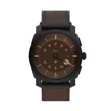 Load image into Gallery viewer, Machine Gen 6 Hybrid Smartwatch Dark Brown Leather
