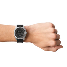 Load image into Gallery viewer, Machine Gen 6 Hybrid Smartwatch Black Silicone
