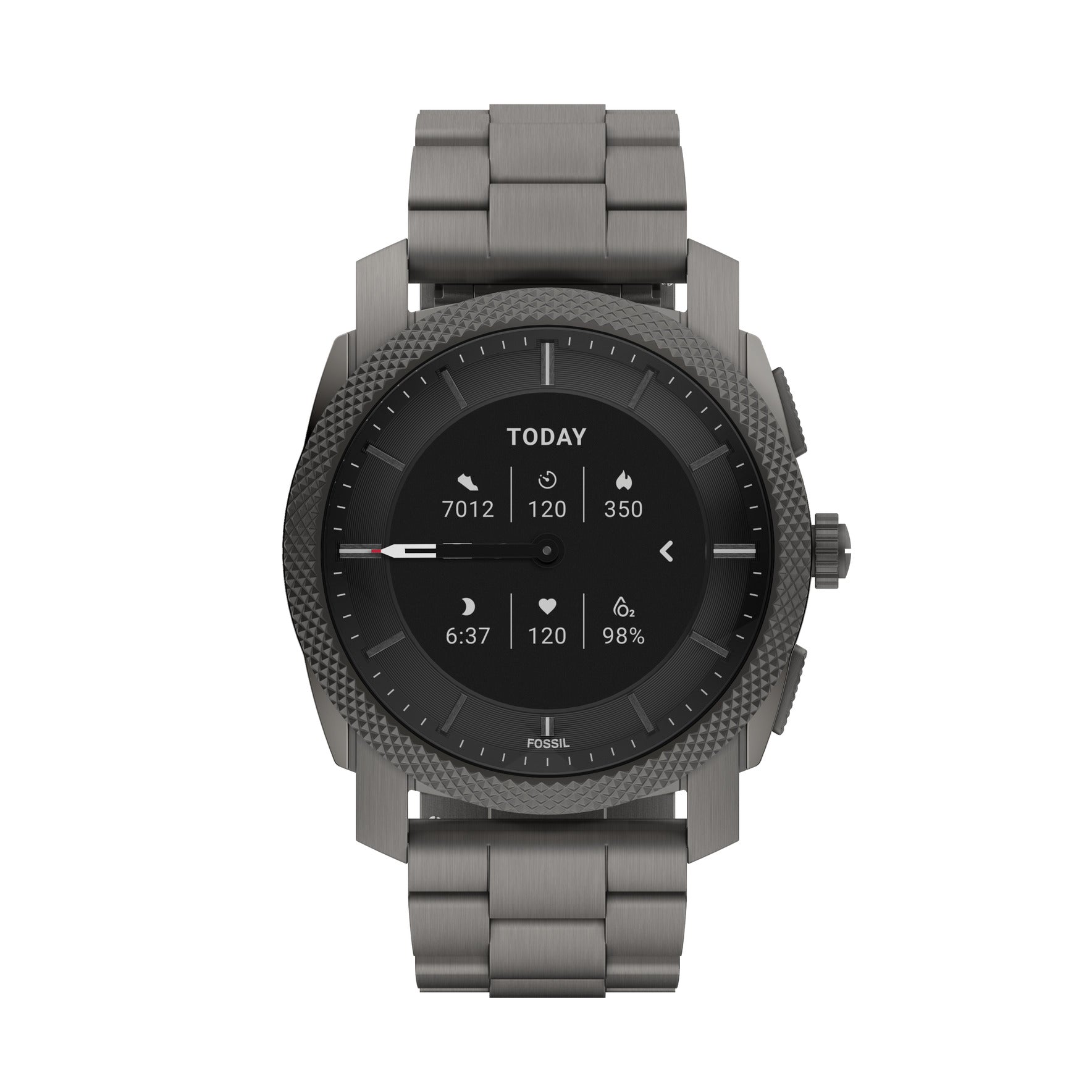 Machine Gen 6 Hybrid Smartwatch Smoke Stainless Steel Fossil Malaysia