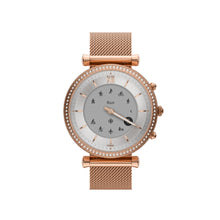 Load image into Gallery viewer, Carlie Gen 6 Hybrid Smartwatch Rose Gold-Tone Stainless Steel Mesh
