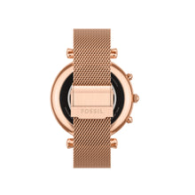Load image into Gallery viewer, Carlie Gen 6 Hybrid Smartwatch Rose Gold-Tone Stainless Steel Mesh
