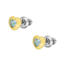 Load image into Gallery viewer, Color Pop Pink Heart Stud Earrings
