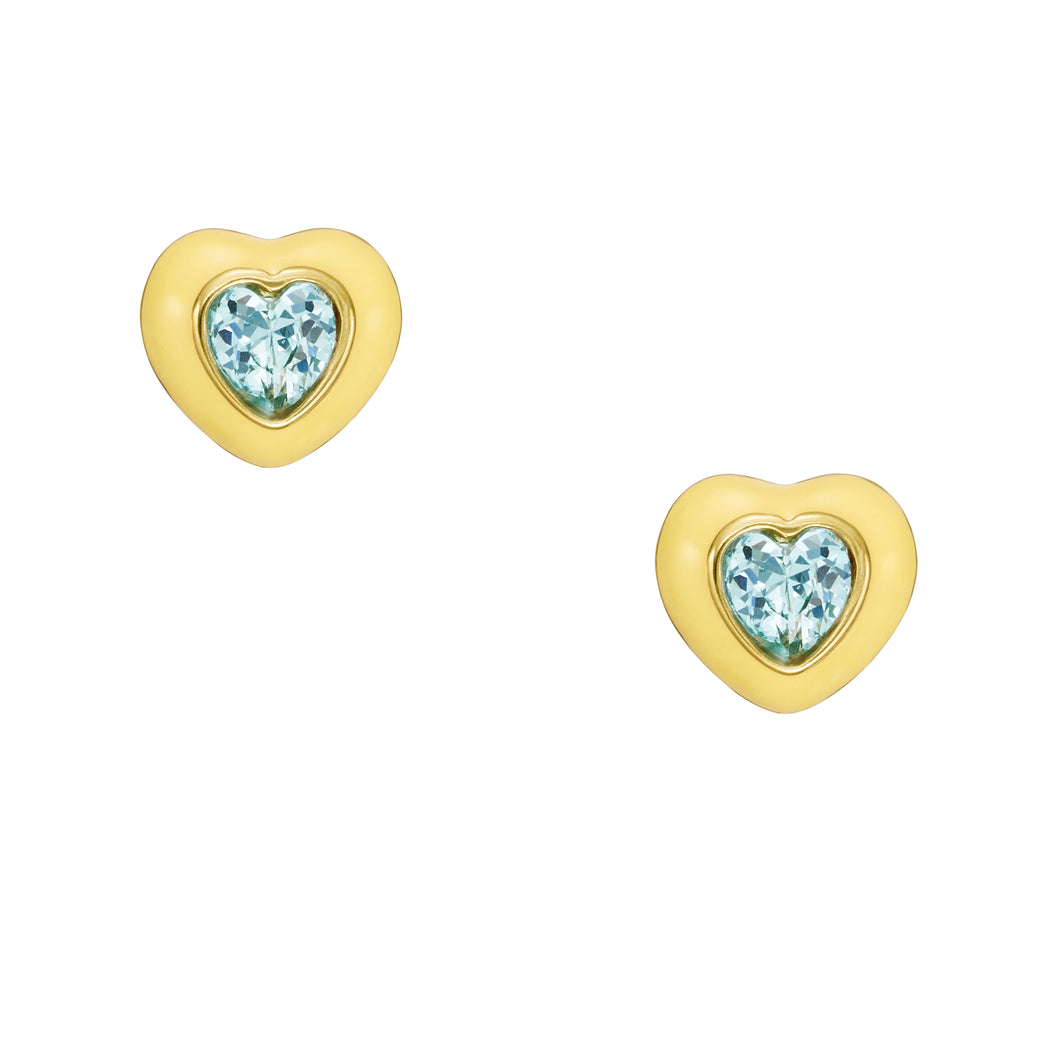 Color Pop Pink Heart Stud Earrings