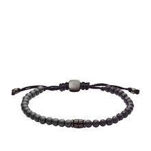 Load image into Gallery viewer, Hematite and Black Lava Stone Bracelet
