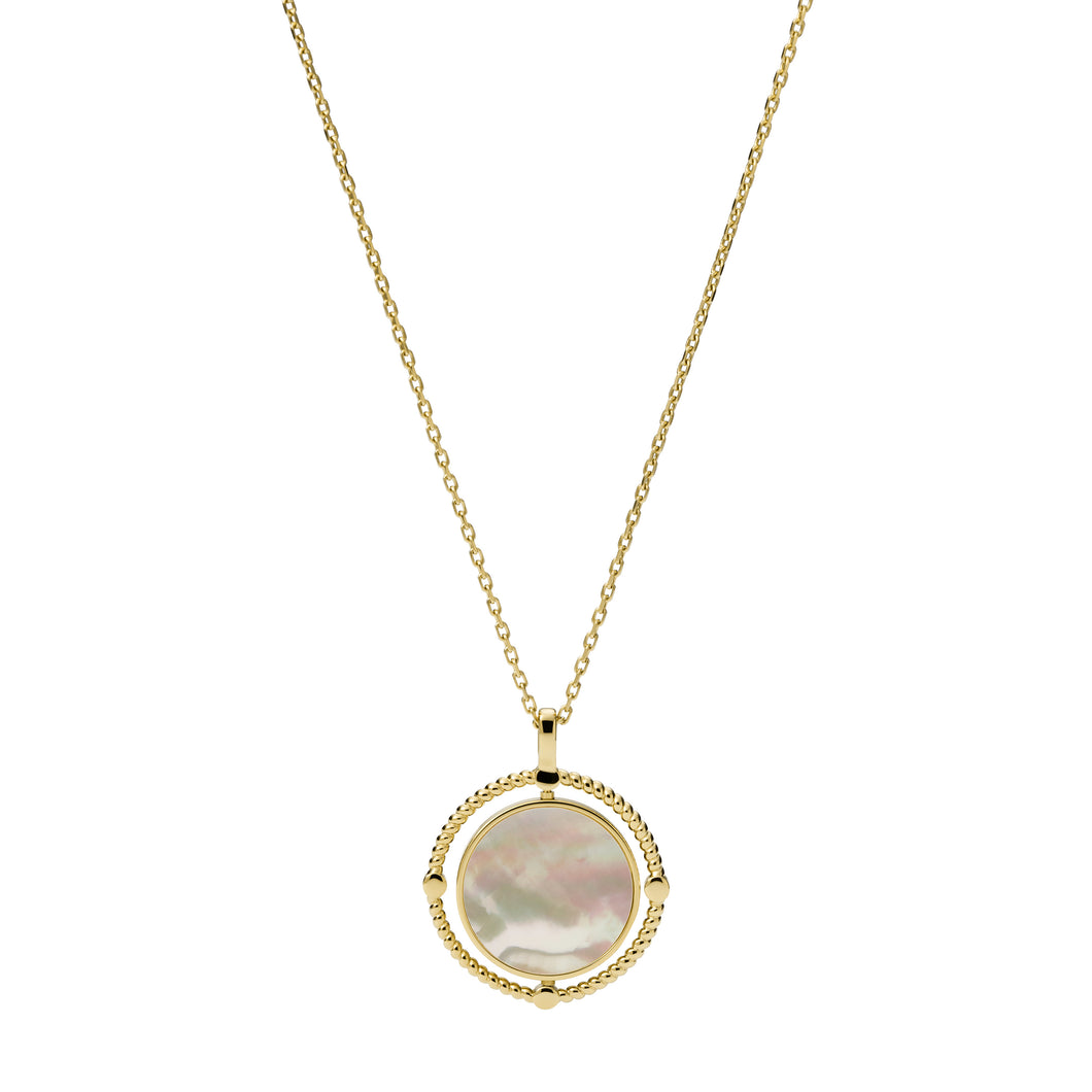 Val Vintage Heritage Mother-of-Pearl Pendant Necklace