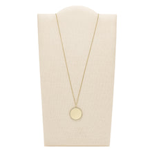 Load image into Gallery viewer, Lane Engravable Gold-Tone Stainless Steel Pendant Necklace
