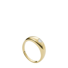 Load image into Gallery viewer, Sutton Valentine Heart Gold-Tone Stainless Steel Band Ring
