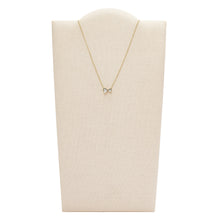 Load image into Gallery viewer, Sutton Classic Valentine Gold-Tone Stainless Steel Heart Station Necklace
