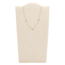 Load image into Gallery viewer, Sutton Classic Valentine Gold-Tone Stainless Steel Heart Chain Necklace

