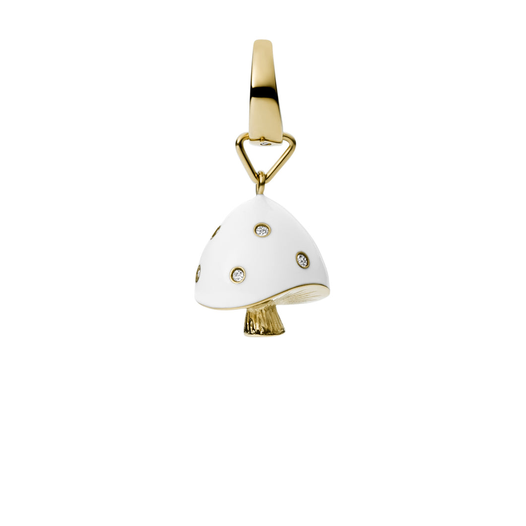 Rowan Oh So Charming Gold-Tone Stainless Steel Mushroom Charm