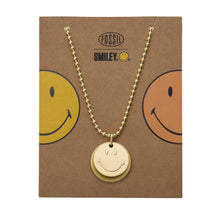 Load image into Gallery viewer, Fossil x Smiley® Gold-Tone Stainless Steel Pendant Necklace
