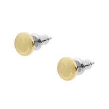 Load image into Gallery viewer, Fossil x Smiley® Gold-Tone Stainless Steel Stud Earrings
