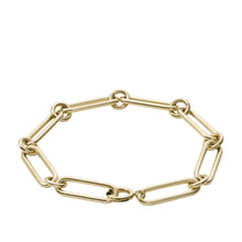 Load image into Gallery viewer, Rowan Oh So Charming Gold-Tone Stainless Steel Chain Bracelet
