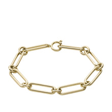 Load image into Gallery viewer, Rowan Oh So Charming Gold-Tone Stainless Steel Chain Bracelet
