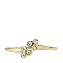 Load image into Gallery viewer, Sadie Trio Glitz Gold-Tone Stainless Steel Ring
