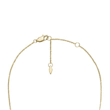 Load image into Gallery viewer, Sadie Trio Glitz Gold-Tone Stainless Steel Station Necklace
