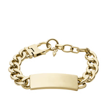 Load image into Gallery viewer, Drew Gold-Tone Stainless Steel ID Bracelet
