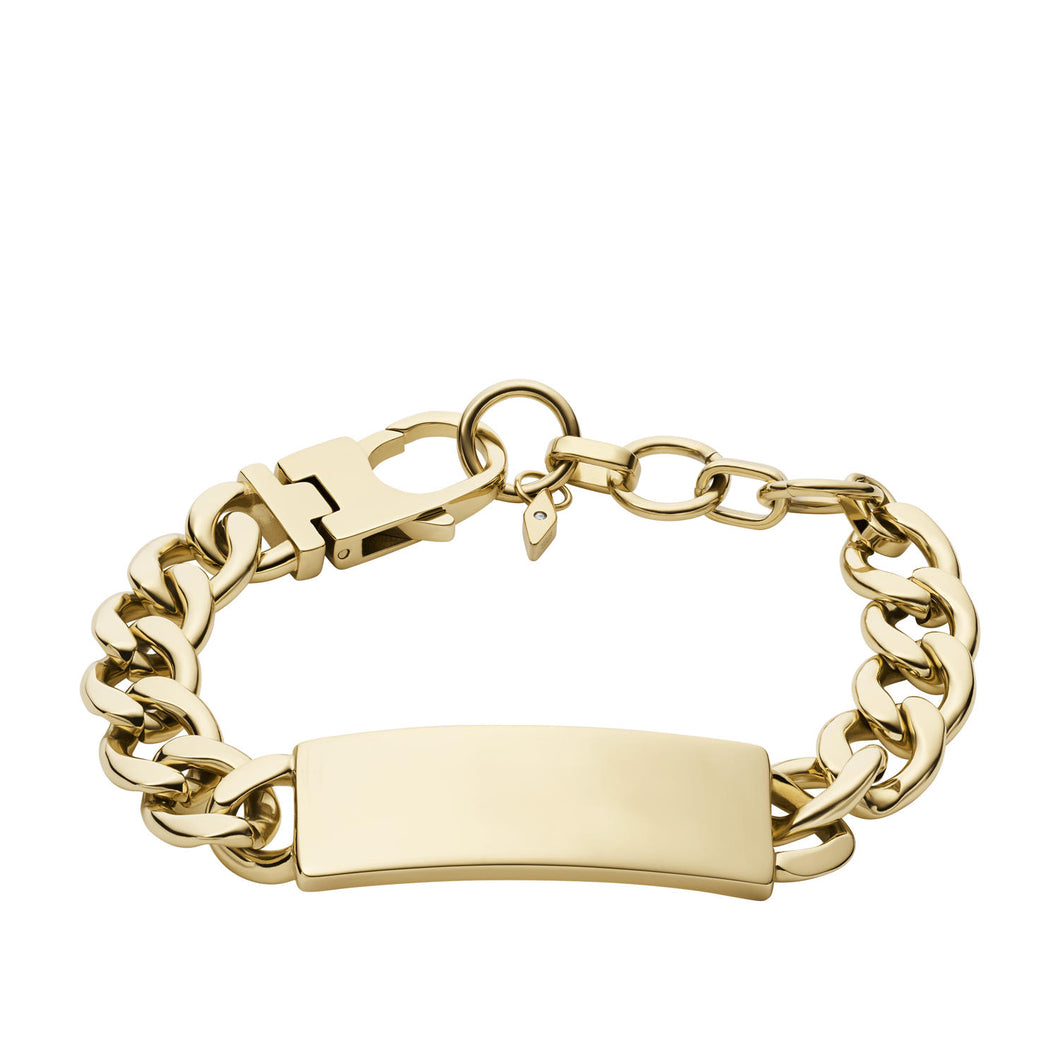 Drew Gold-Tone Stainless Steel ID Bracelet