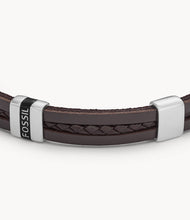 Load image into Gallery viewer, Leather Essentials Brown Leather Strap Bracelet
