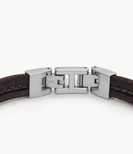 Load image into Gallery viewer, Leather Essentials Brown Leather Strap Bracelet
