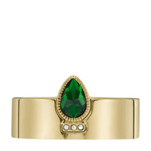Load image into Gallery viewer, Sadie Festive Shine Bright Green Crystal Band Ring
