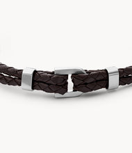 Load image into Gallery viewer, Heritage D-Link Brown Leather Bracelet
