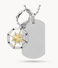 Load image into Gallery viewer, Sutton Compass Stainless Steel Dog Tag Necklace
