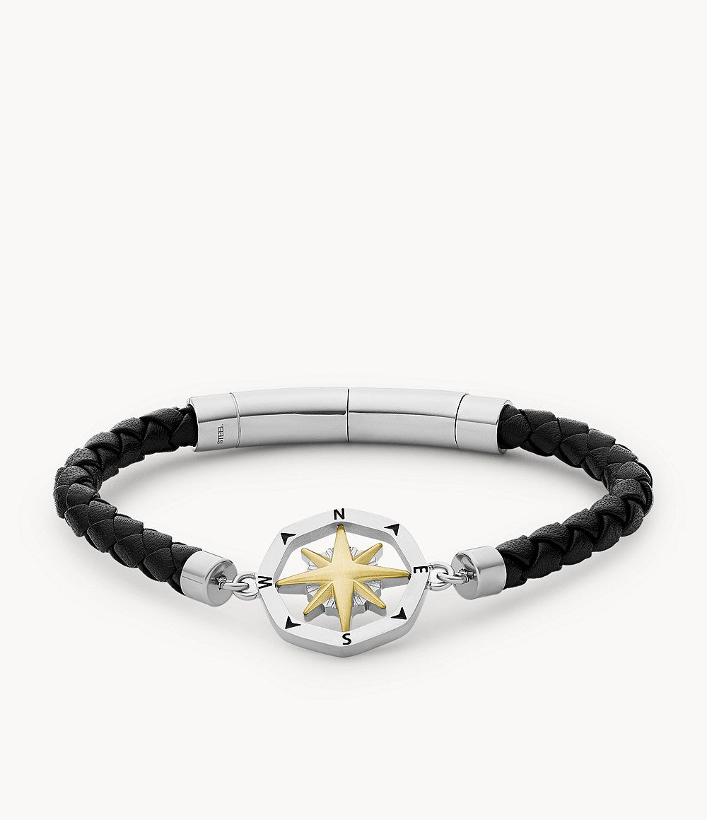 Sutton Compass Stainless Steel Station Bracelet