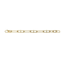 Load image into Gallery viewer, Heritage D-Link Gold-Tone Stainless Steel Chain Bracelet
