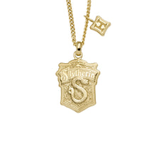 Load image into Gallery viewer, Limited Edition Harry Potter™ Slytherin™ Gold-Tone Stainless Steel Chain Necklace
