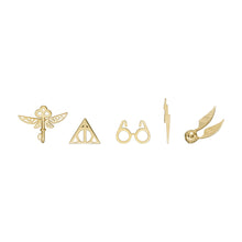 Load image into Gallery viewer, Limited Edition Harry Potter™ Gold-Tone Stainless Steel Stud Earrings
