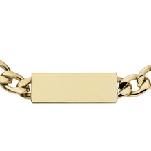 Load image into Gallery viewer, Drew Gold-Tone Stainless Steel ID Necklace
