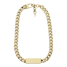 Load image into Gallery viewer, Drew Gold-Tone Stainless Steel ID Necklace
