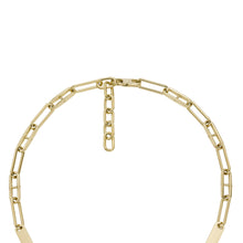 Load image into Gallery viewer, Heritage Essentials Gold-Tone Stainless Steel Chain Necklace
