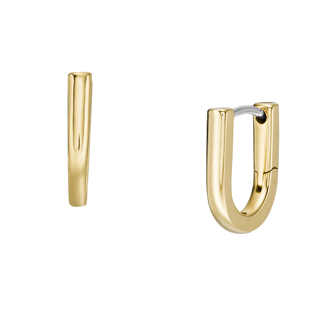 Heritage Essentials Gold-Tone Stainless Steel Hoop Earrings