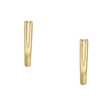 Load image into Gallery viewer, Heritage Essentials Gold-Tone Stainless Steel Hoop Earrings
