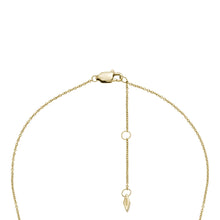 Load image into Gallery viewer, Drew Gold-Tone Stainless Steel Station Necklace
