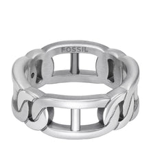 Load image into Gallery viewer, Heritage D-Link Stainless Steel Band Ring
