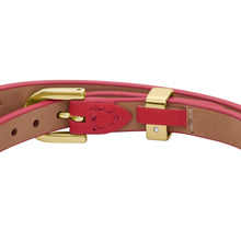 Load image into Gallery viewer, Heritage D-Link Pink Leather Strap Bracelet
