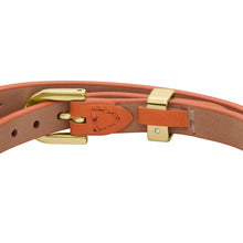 Load image into Gallery viewer, Heritage D-Link Monarch Orange Leather Strap Bracelet
