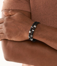 Load image into Gallery viewer, Leather Essentials Black Leather Strap Bracelet
