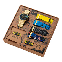 Load image into Gallery viewer, Limited Edition Batman™ Legacy LED Gold-Tone Stainless Steel Watch Set
