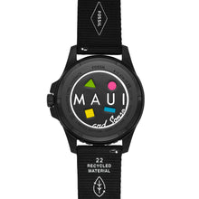 Load image into Gallery viewer, Maui and Sons x Fossil Limited Edition FB-01 Solar-Powered Black #tide ocean material® Watch
