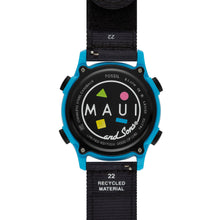 Load image into Gallery viewer, Maui and Sons x Fossil Limited Edition Solar-Powered Analog-Digital Black rPET Watch

