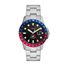 Load image into Gallery viewer, Limited Edition Fossil Blue GMT Stainless Steel Watch
