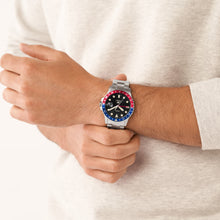 Load image into Gallery viewer, Limited Edition Fossil Blue GMT Stainless Steel Watch
