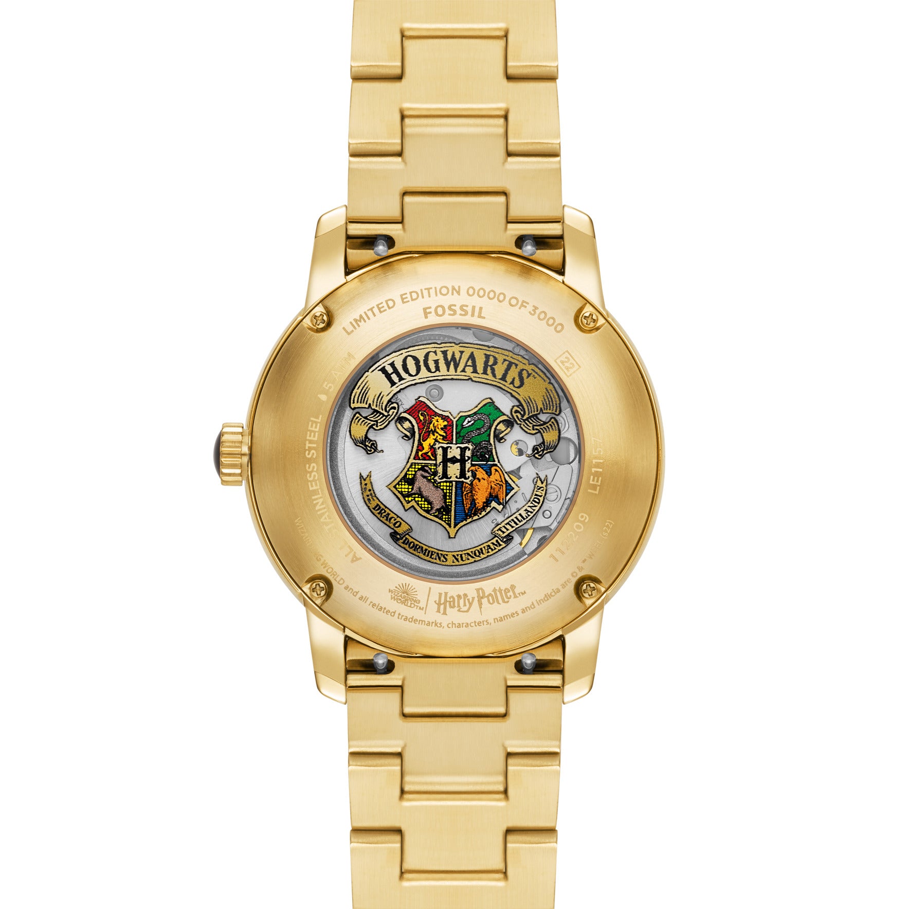 Fossil Limited Edition Harry Potter Automatic Gold Tone Stainless Steel Watch Fossil Malaysia