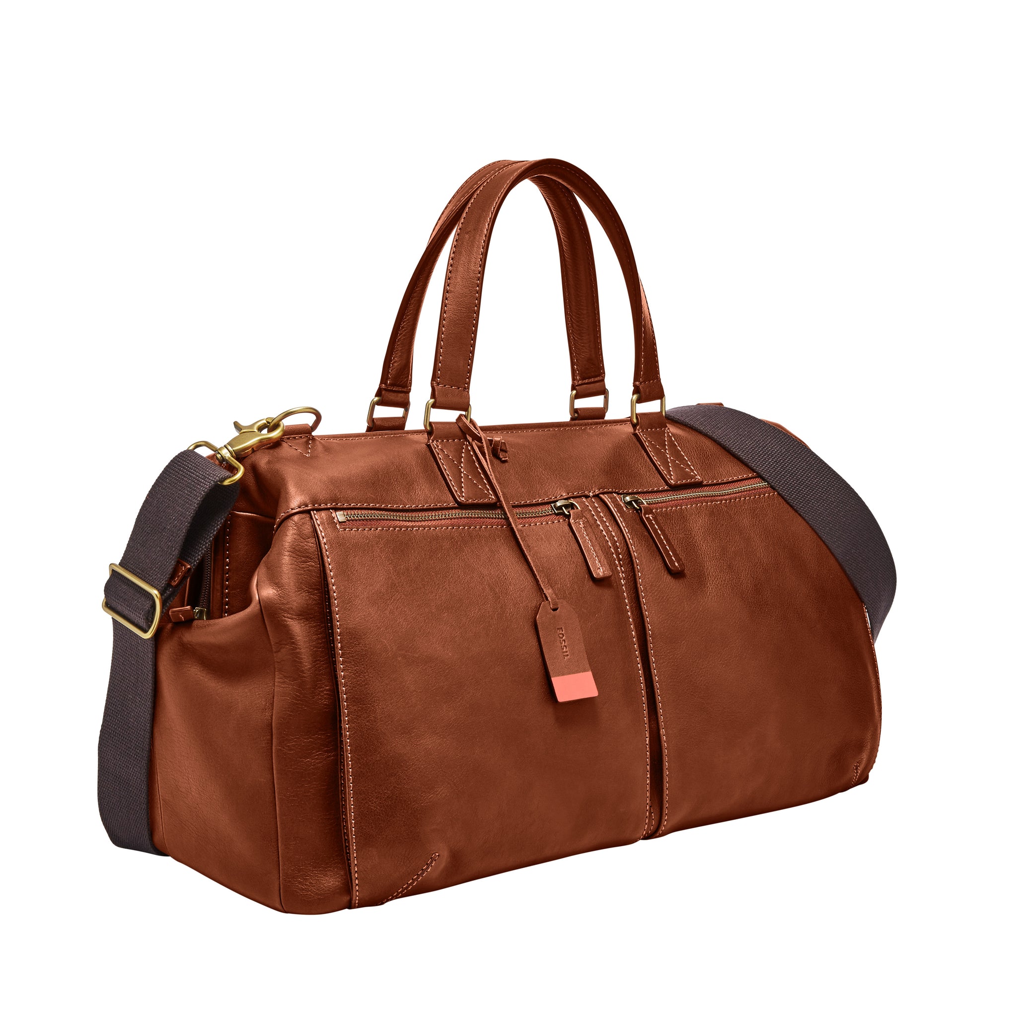 fossil men's defender leather travel duffle luggage bag Fossil Defender Duffle – Fossil Malaysia
